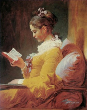  hon - Junges Mädchen Jean Honore Fragonard liest